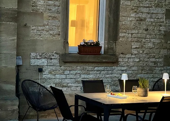 公寓 Historie Trifft Moderne 魏克尔斯海姆